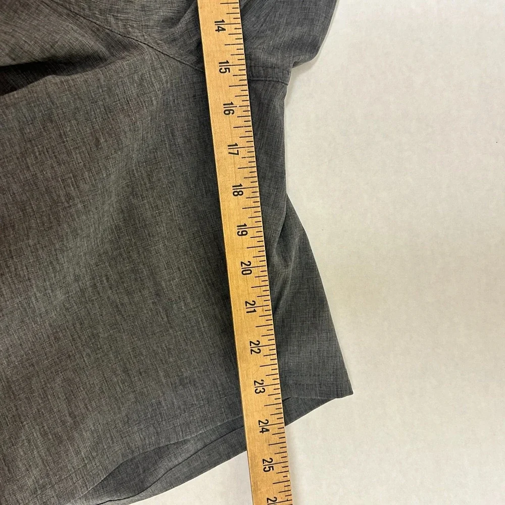 Nike Running Short‎ Mens L Gray Logo Swoosh Slash Pockets Drawstring Polyester